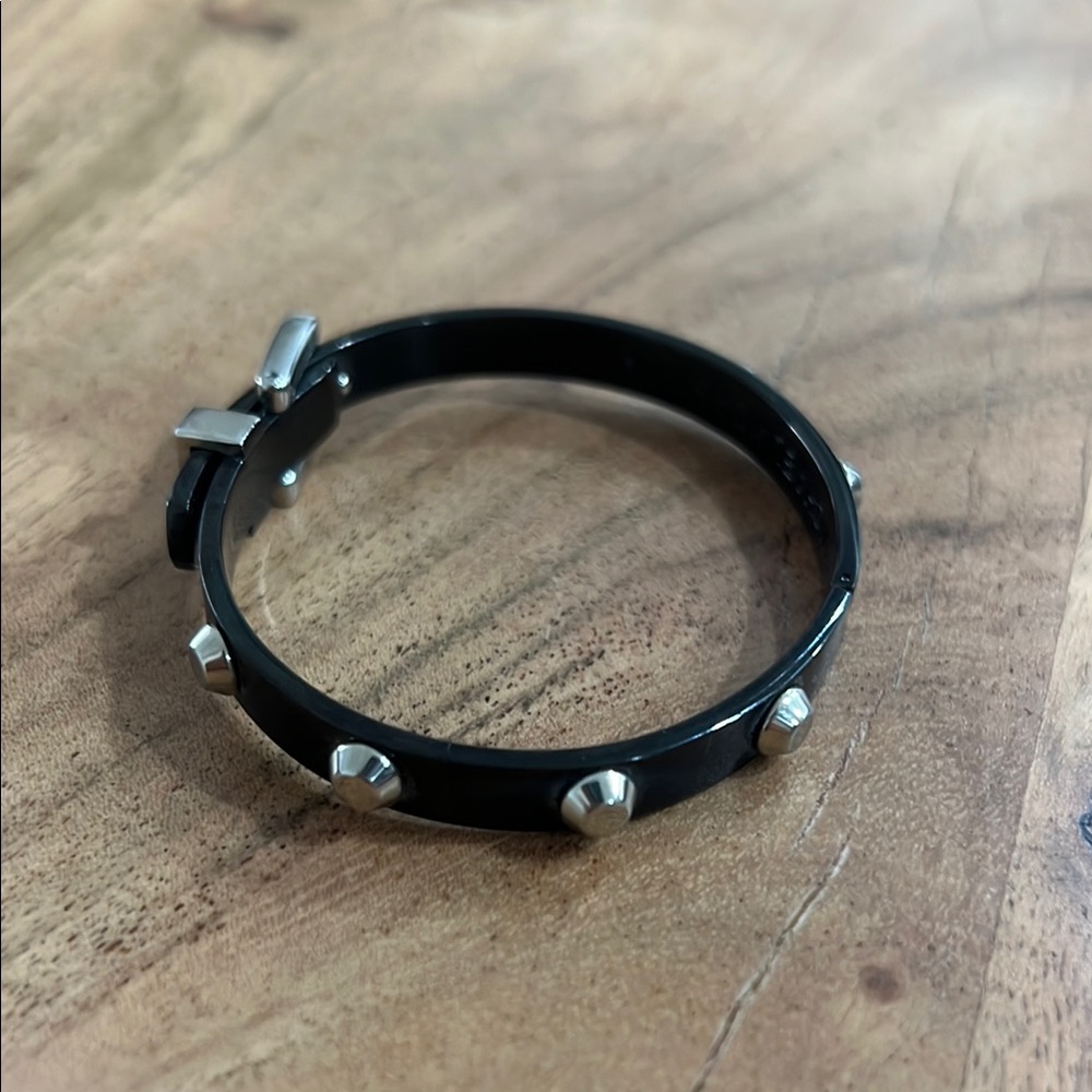 Michael Kors Black and Silver Astor Studded Bracelet - Picture 10 of 11